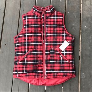Plaid vest